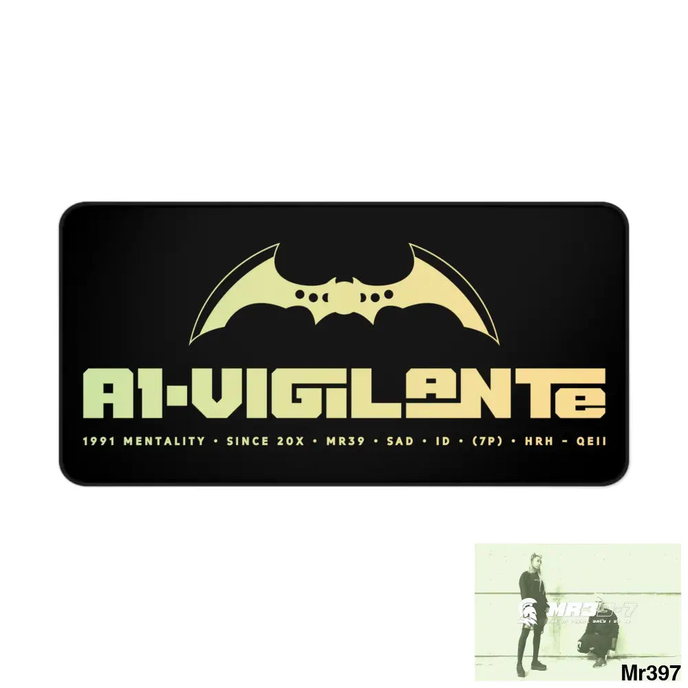 A1-Vigilante Desk Mat 15.5’’ × 31’’ Home Decor