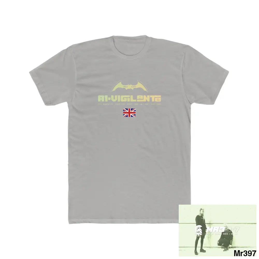 A1-Vigilante -Drugs back please ? Men’s Cotton Crew Tee Solid Light Grey / S T-Shirt