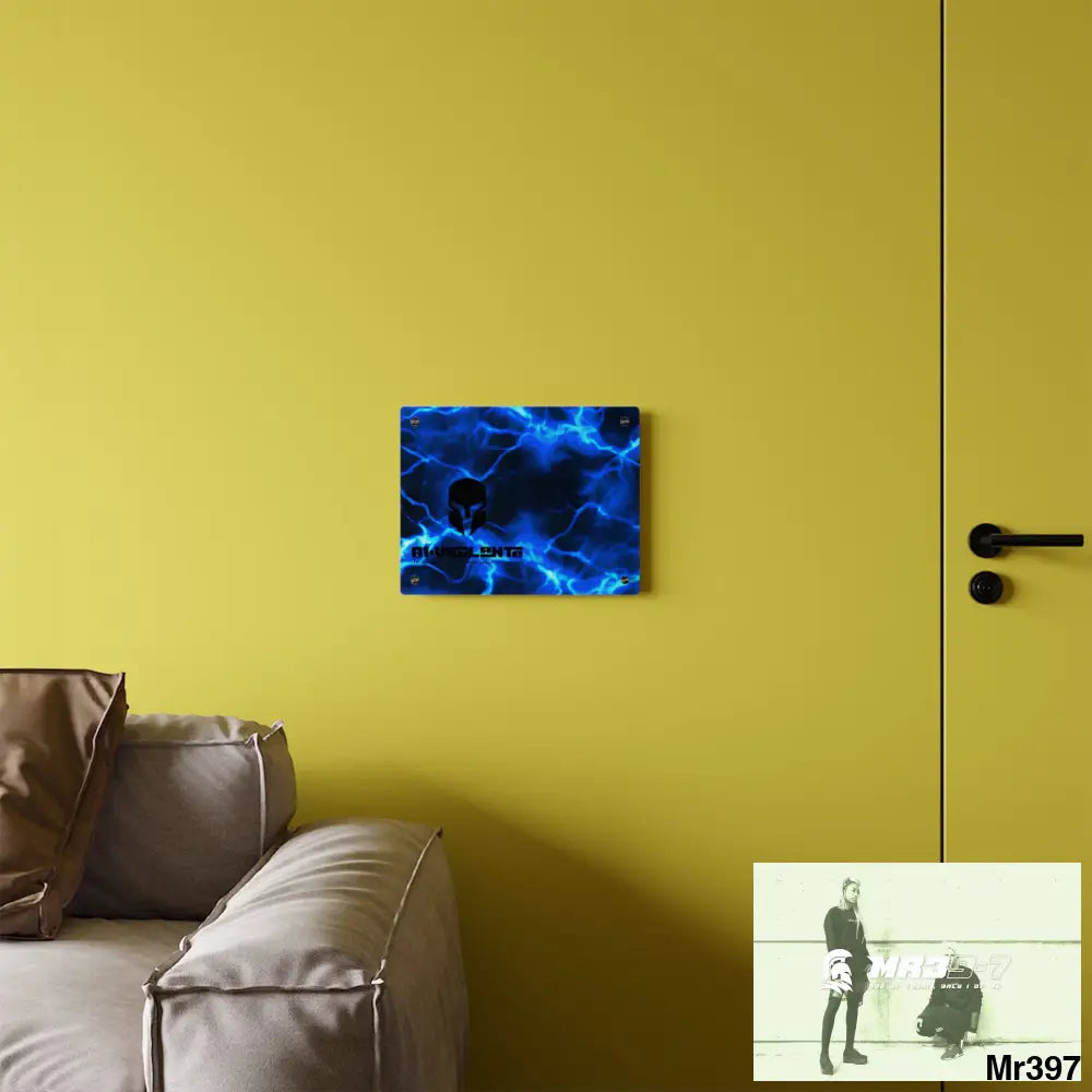 A1-Vigilante Electric Blue Acrylic Wall Art Panels Home Decor