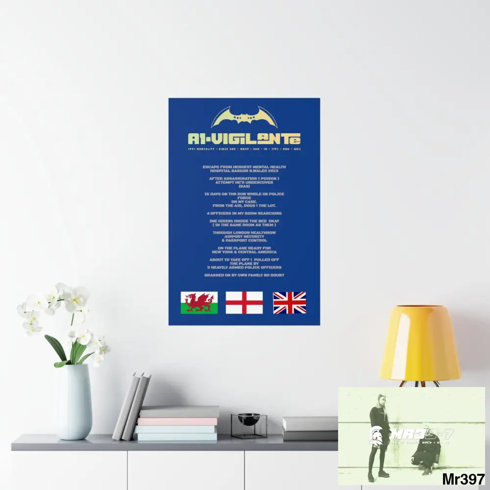 A1-Vigilante Escape from Hergest MH Hospital 2013 Matte Vertical Posters Poster