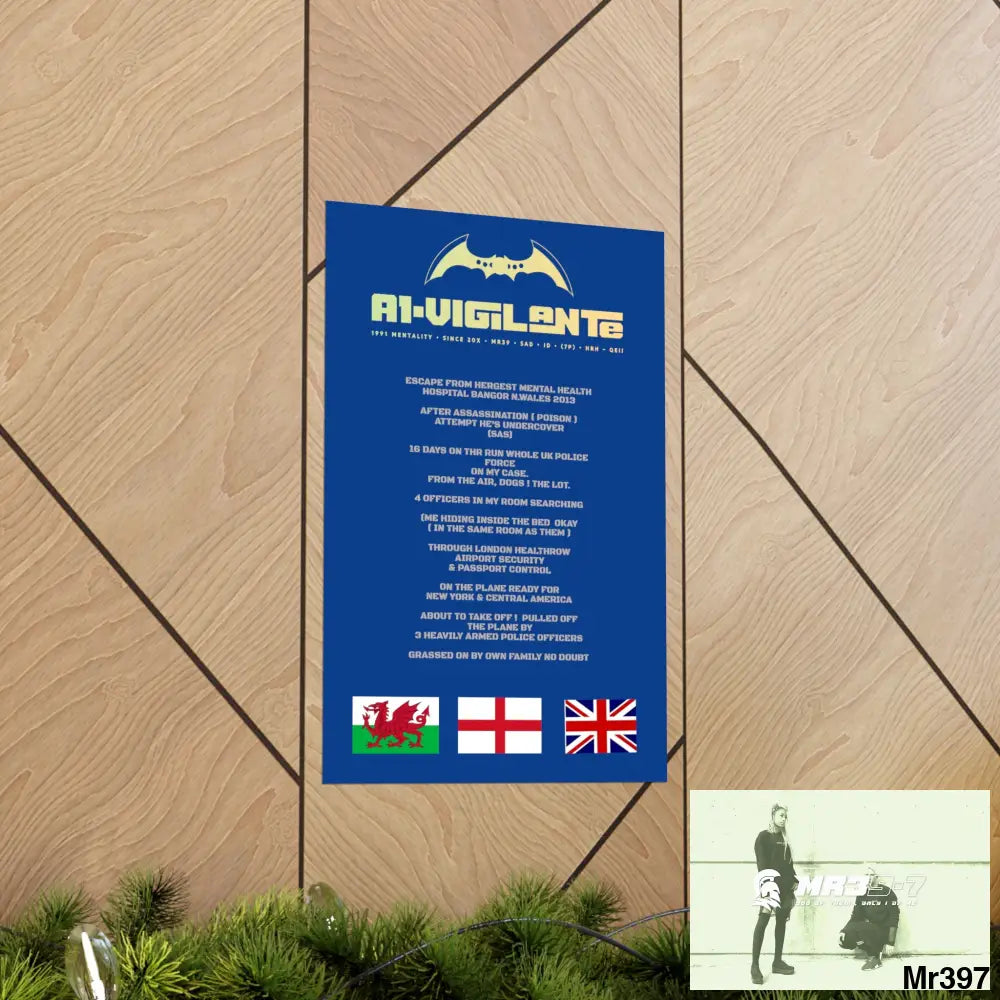 A1-Vigilante Escape from Hergest MH Hospital 2013 Matte Vertical Posters Poster