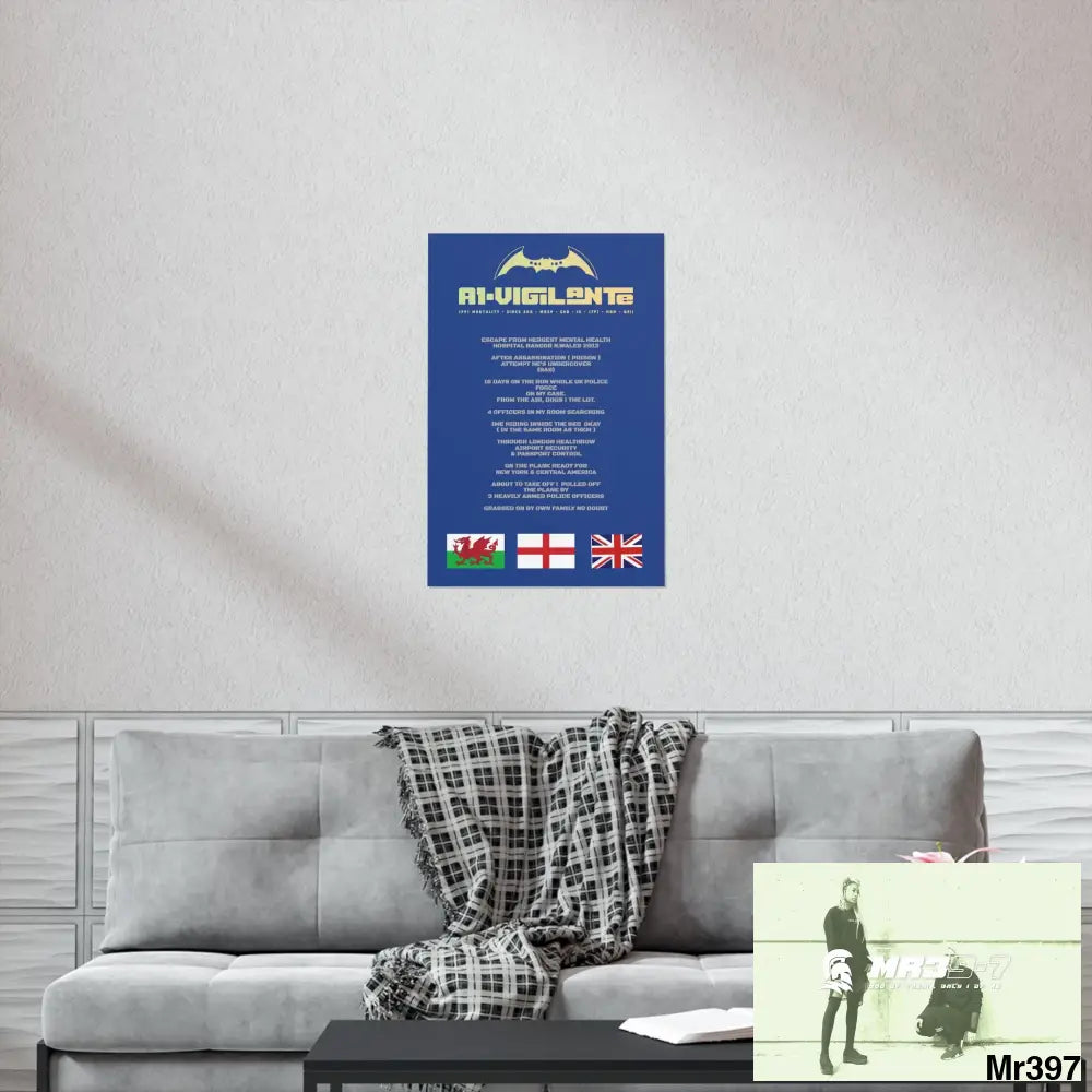 A1-Vigilante Escape from Hergest MH Hospital 2013 Matte Vertical Posters Poster