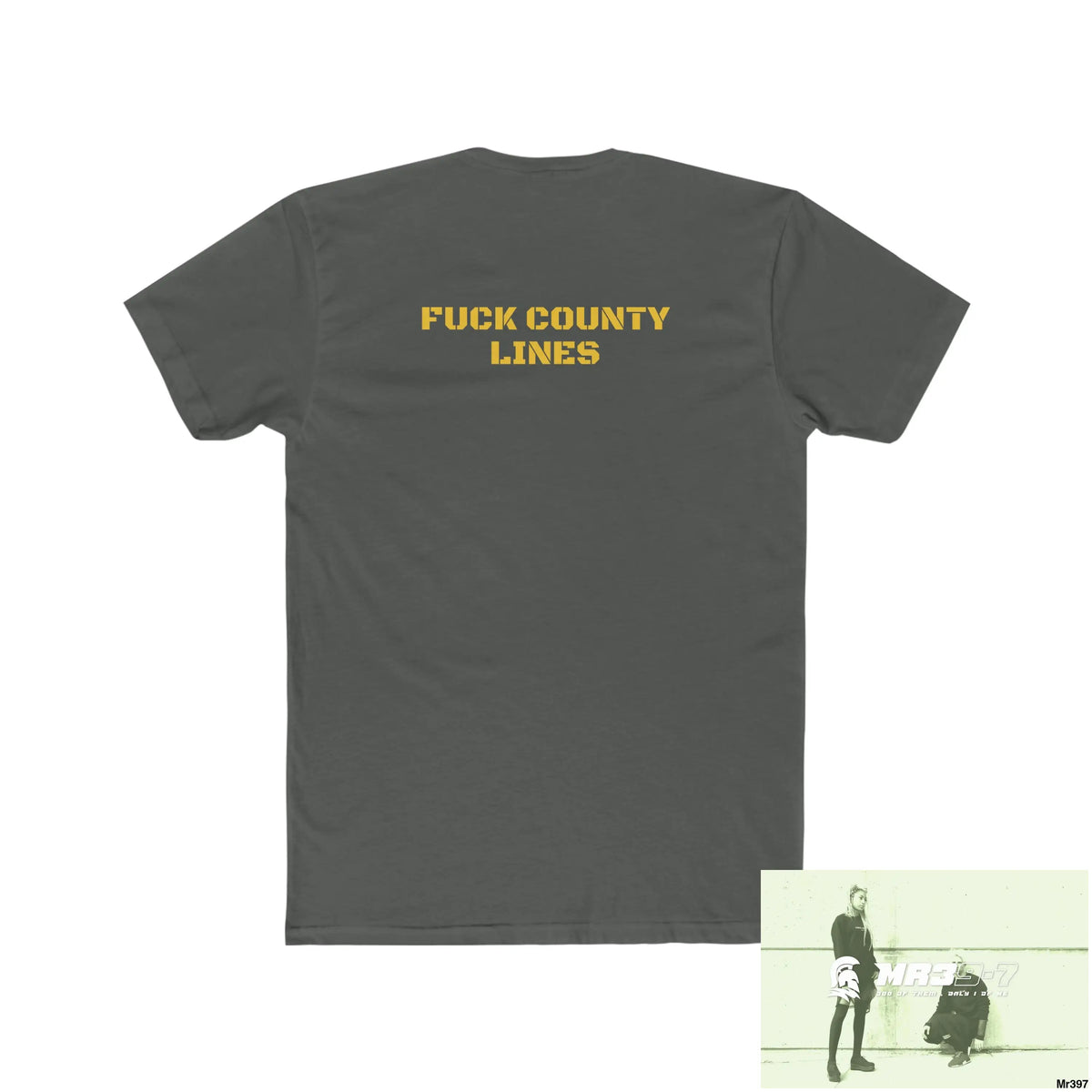 A1- Vigilante FUCK COUNTY LINES Men’s Cotton Crew Tee T-Shirt