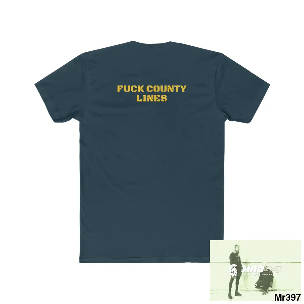 A1- Vigilante FUCK COUNTY LINES Men’s Cotton Crew Tee T-Shirt