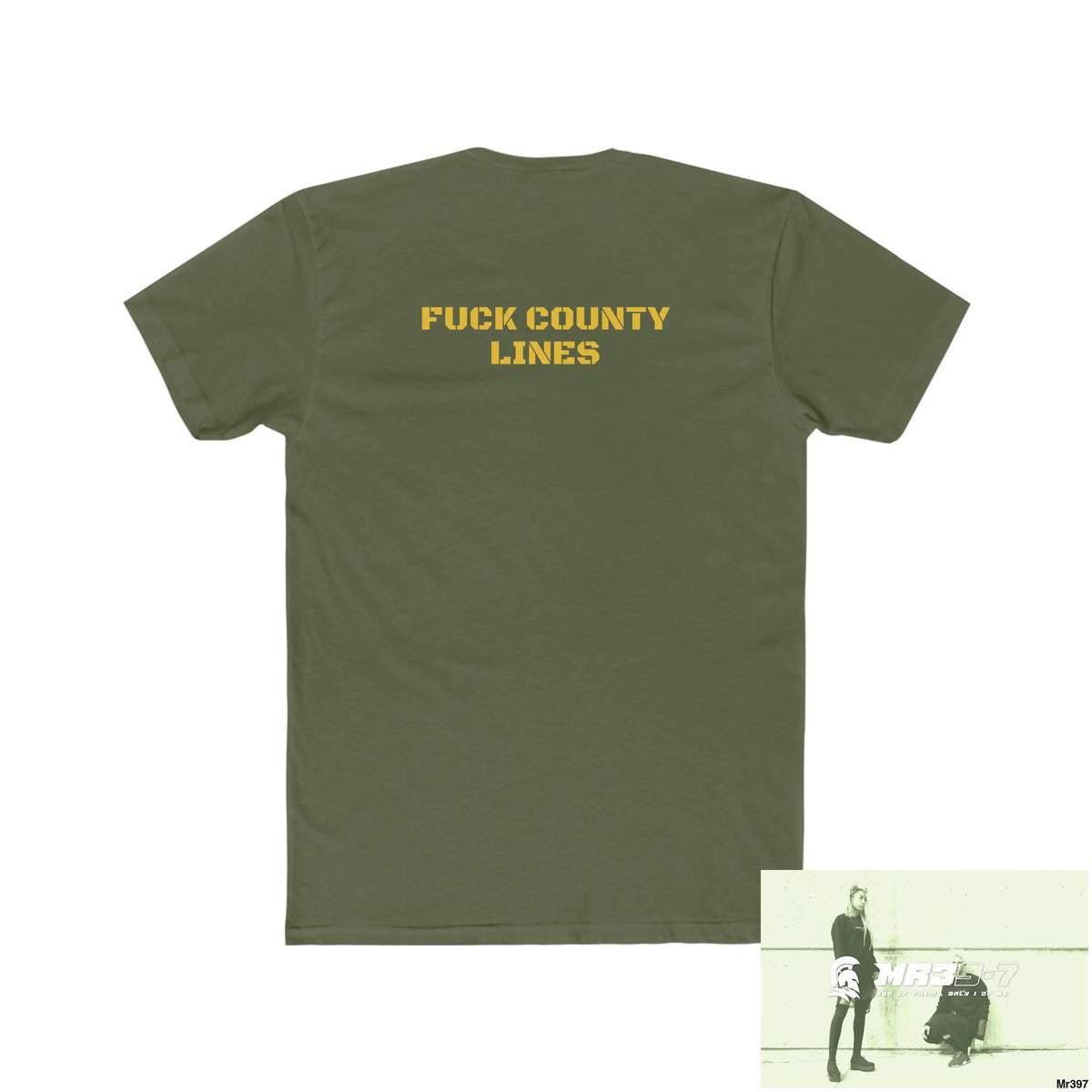A1- Vigilante FUCK COUNTY LINES Men’s Cotton Crew Tee T-Shirt