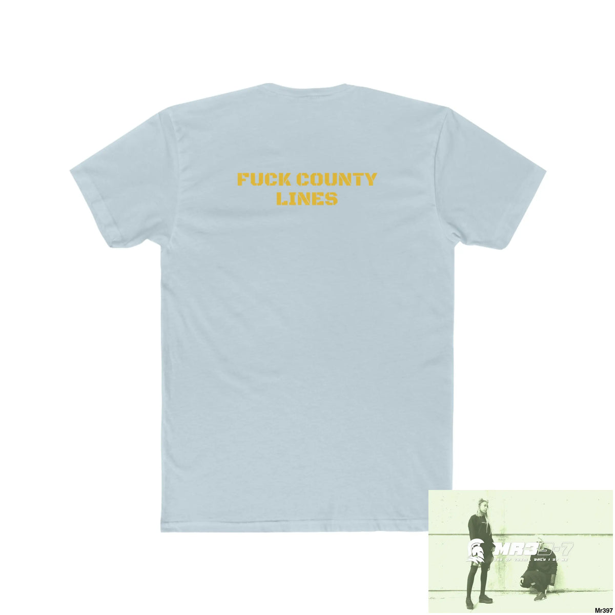 A1- Vigilante FUCK COUNTY LINES Men’s Cotton Crew Tee T-Shirt