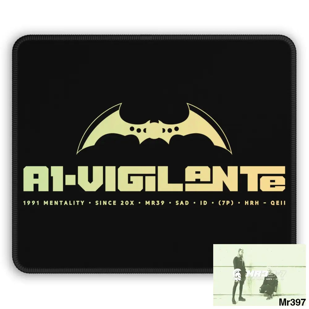A1-Vigilante Gaming Mouse Pad Rectangle / 9’’ × 7’’ Home Decor