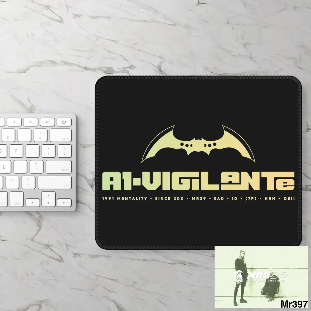 A1-Vigilante Gaming Mouse Pad Rectangle / 9’’ × 7’’ Home Decor