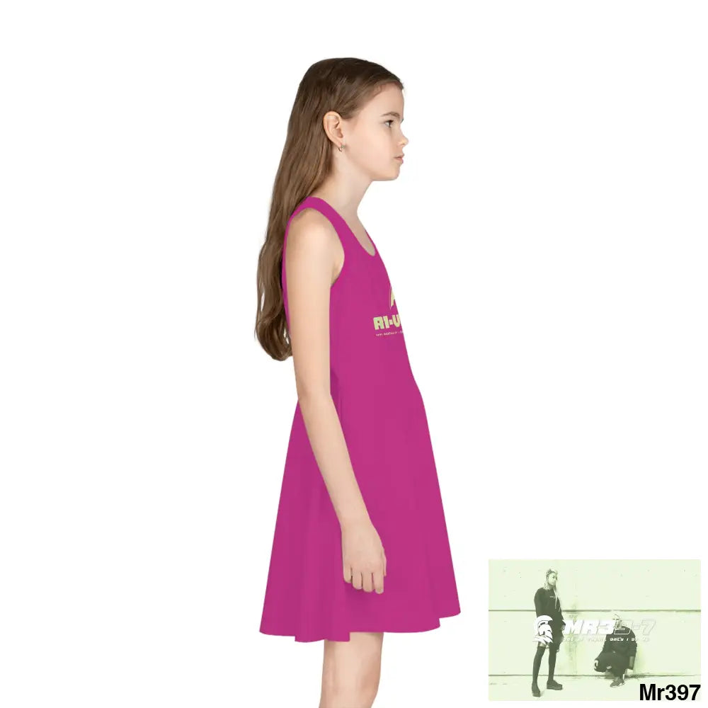 A1-Vigilante Girls Sleeveless Sundress (AOP) All Over Prints