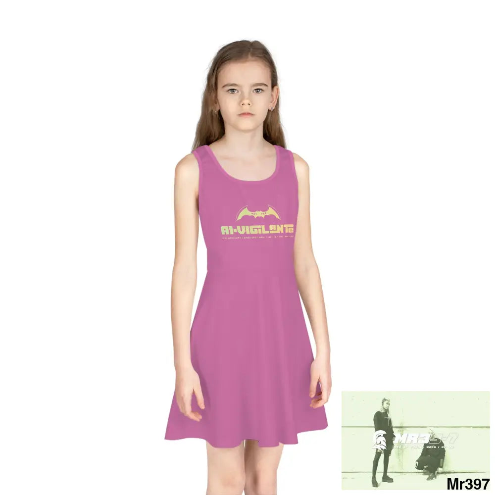 A1-Vigilante Girls Sleeveless Sundress (AOP) All Over Prints