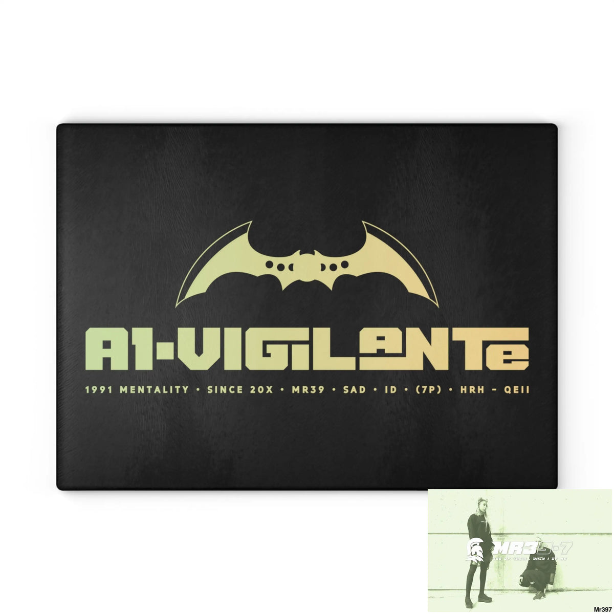 A1- Vigilante Glass Cutting Board 11’’ x 15’’ / Rectangle Home Decor