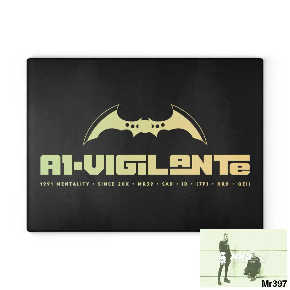 A1- Vigilante Glass Cutting Board 11’’ x 15’’ / Rectangle Home Decor