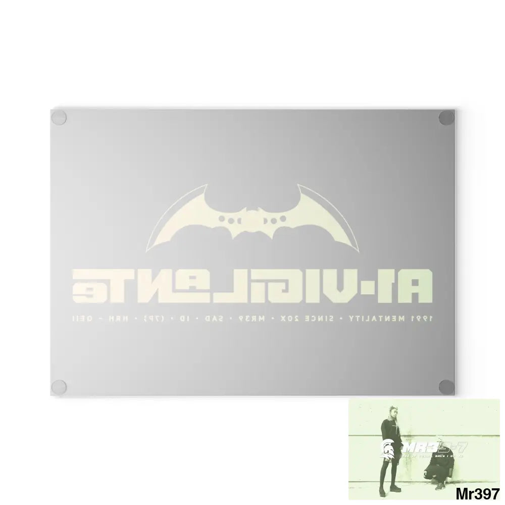 A1- Vigilante Glass Cutting Board Home Decor