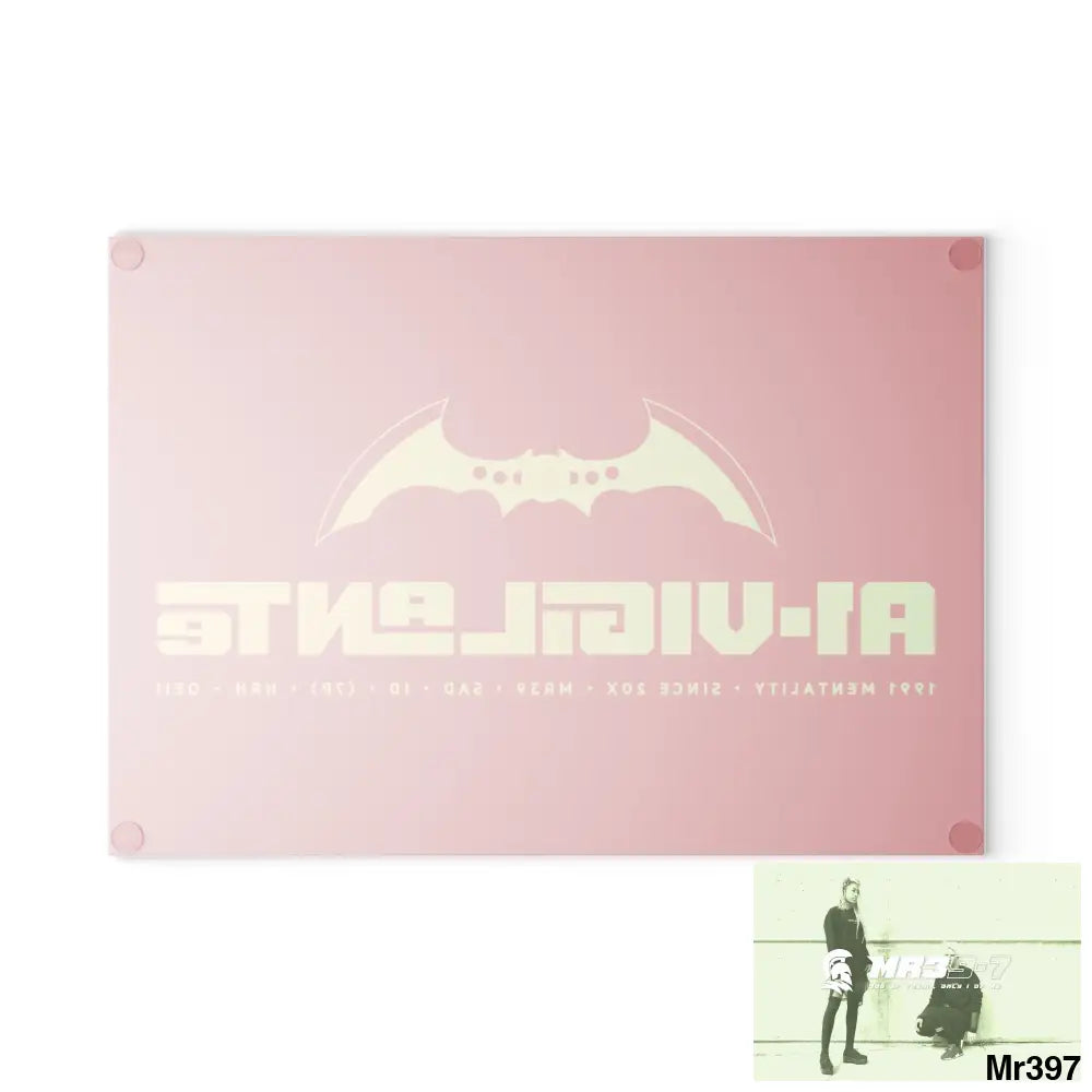 A1- Vigilante Glass Cutting Board Home Decor