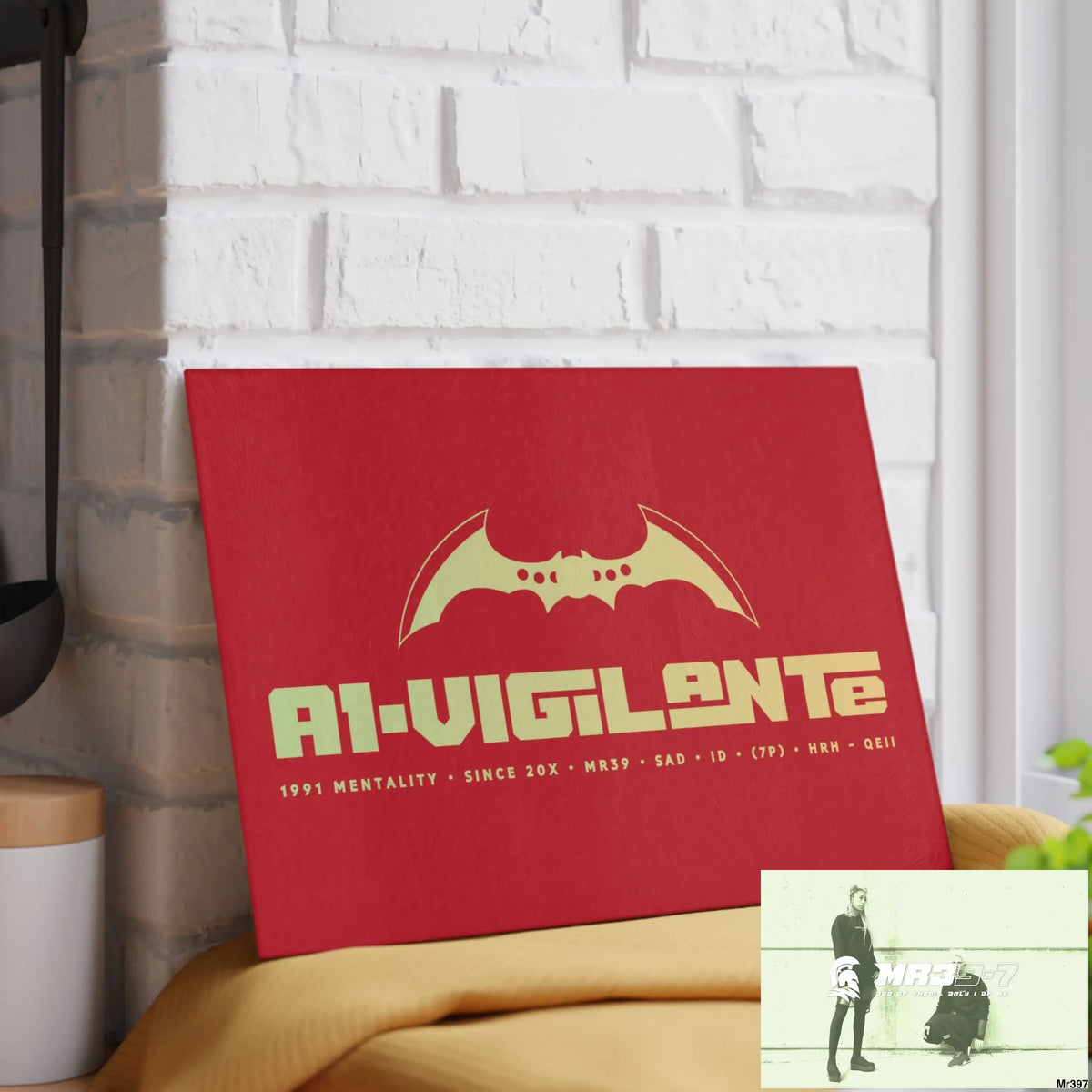 A1- Vigilante Glass Cutting Board Home Decor
