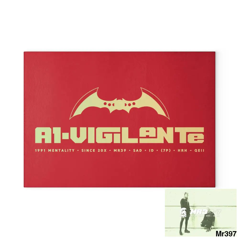 A1- Vigilante Glass Cutting Board Home Decor