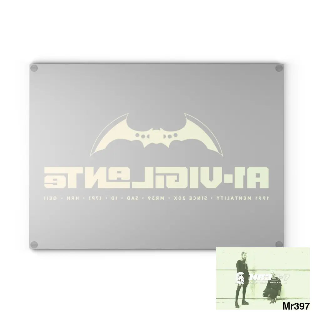 A1- Vigilante Glass Cutting Board Home Decor