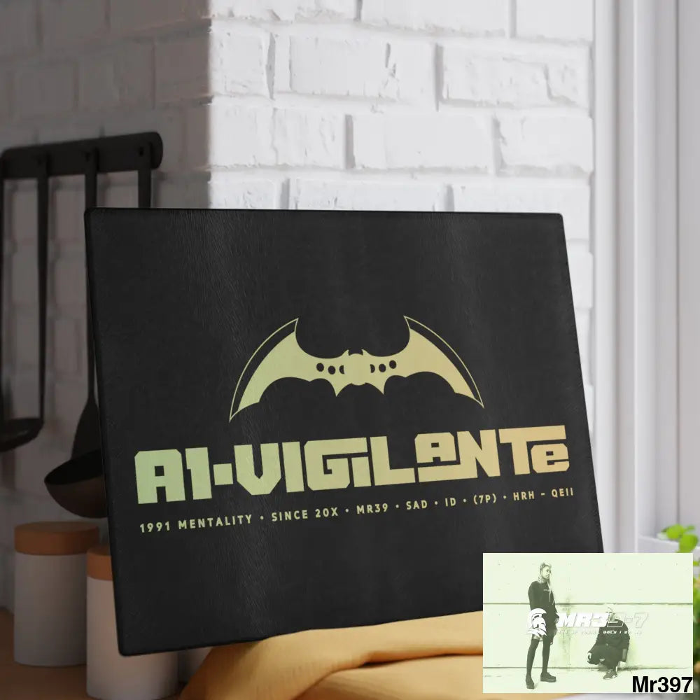A1- Vigilante Glass Cutting Board Home Decor