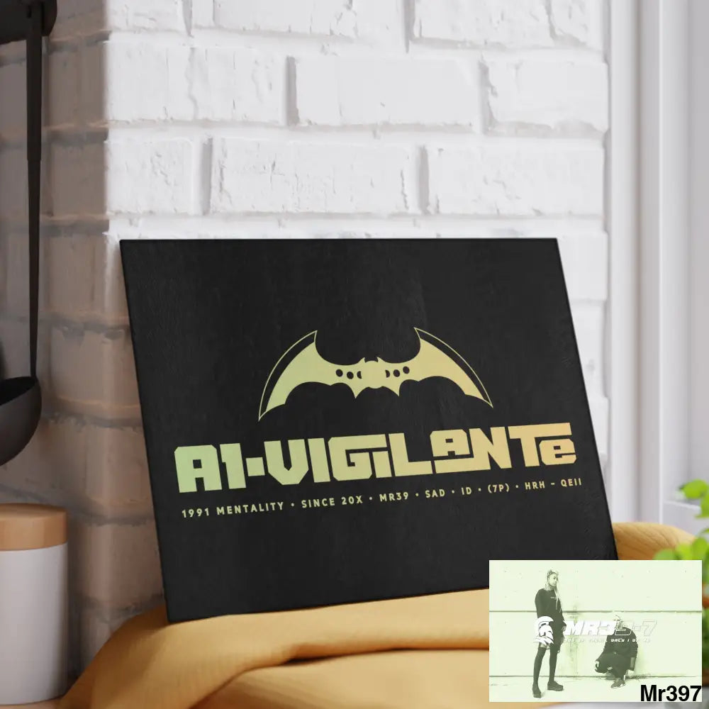 A1- Vigilante Glass Cutting Board Home Decor