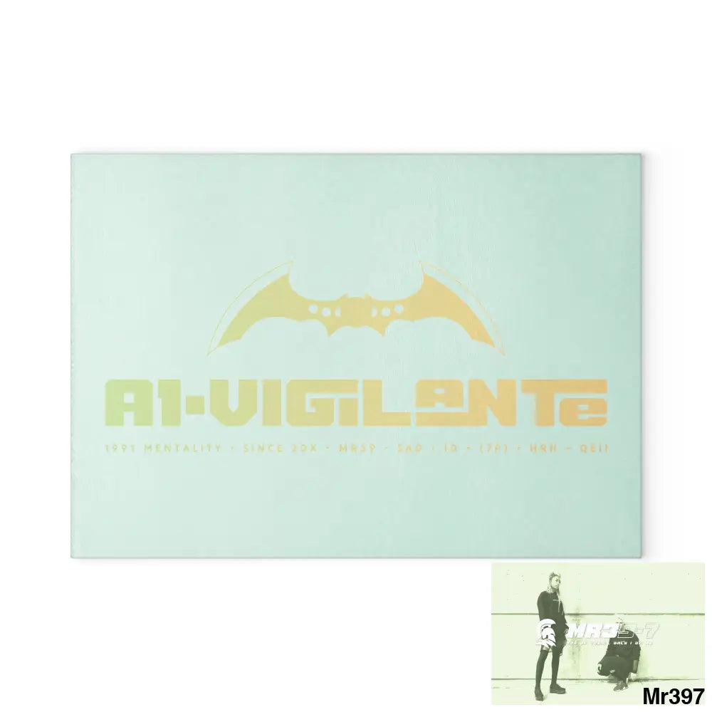 A1- Vigilante Glass Cutting Board Home Decor