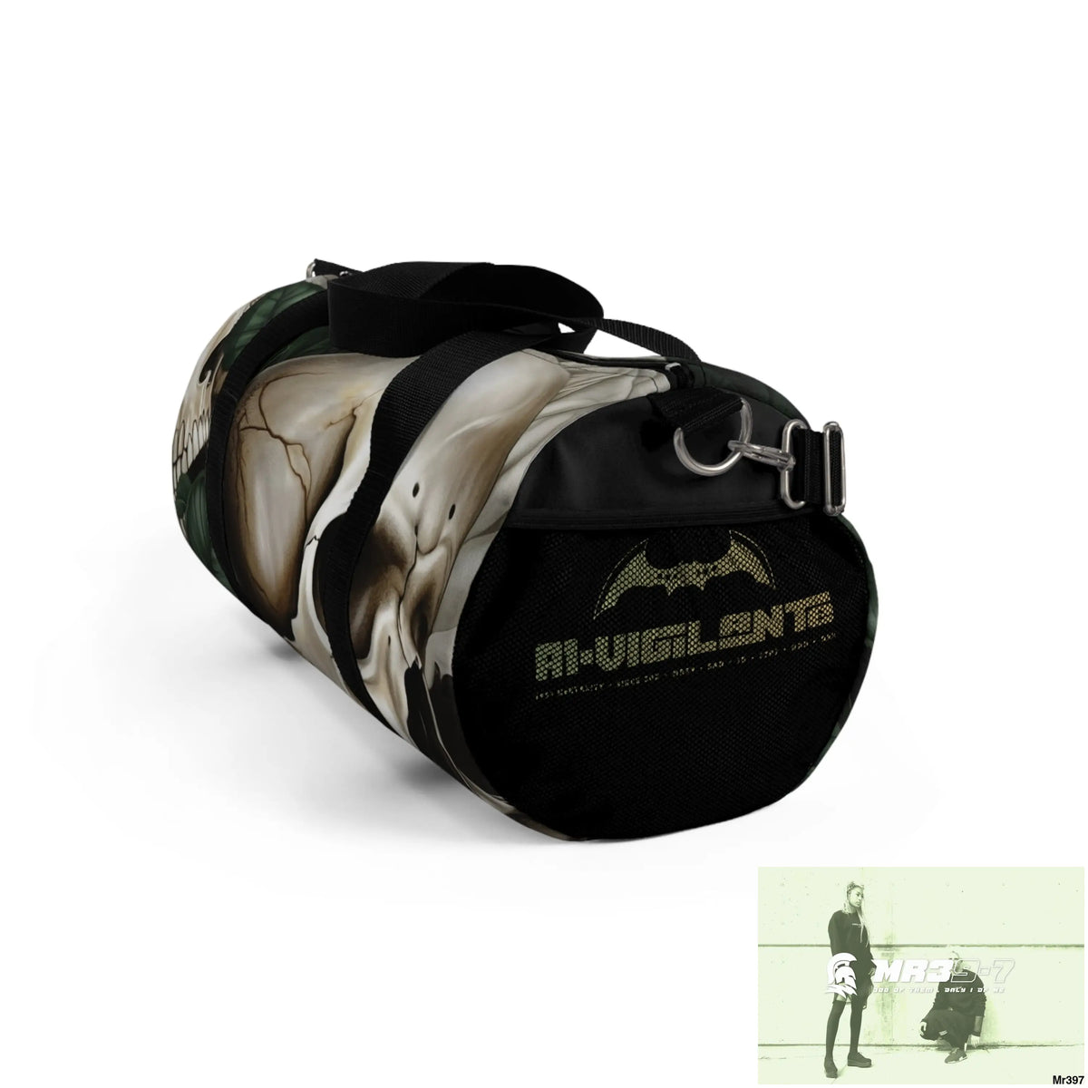 A1-Vigilante Gothic Skulls & Roses Duffel Bag Bags