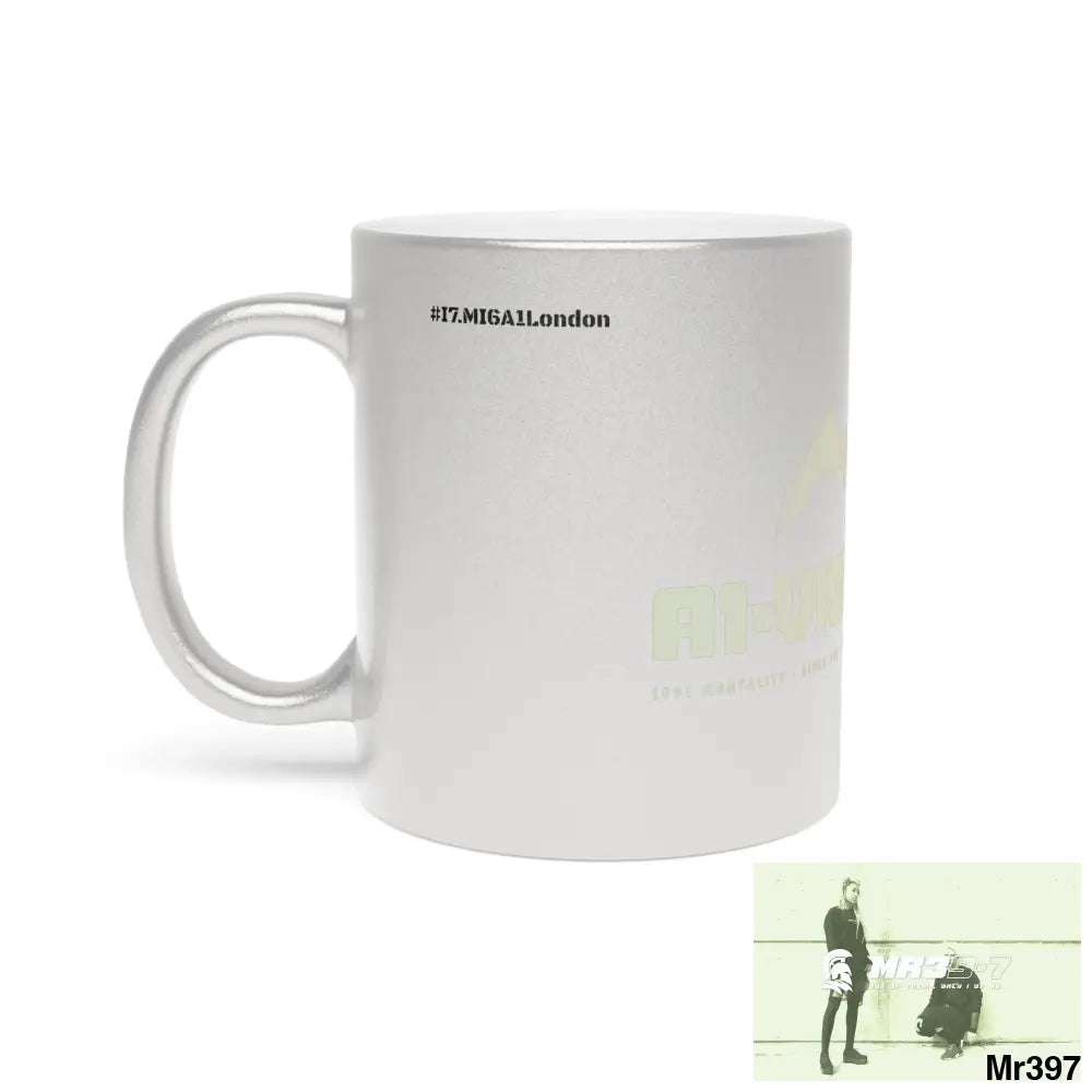 A1-Vigilante #I7MI6A1London Metallic Mug (Silver\Gold) 11oz / Silver Mug