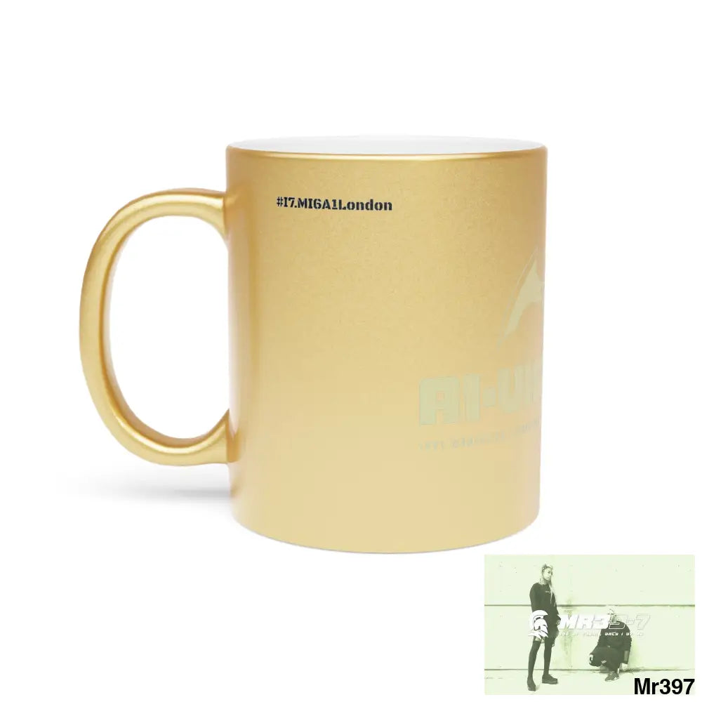 A1-Vigilante #I7MI6A1London Metallic Mug (Silver\Gold) 11oz / Gold Mug