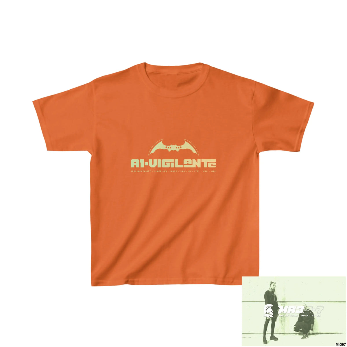 A1-Vigilante Kids Heavy Cotton™ Tee S / Orange Kids clothes