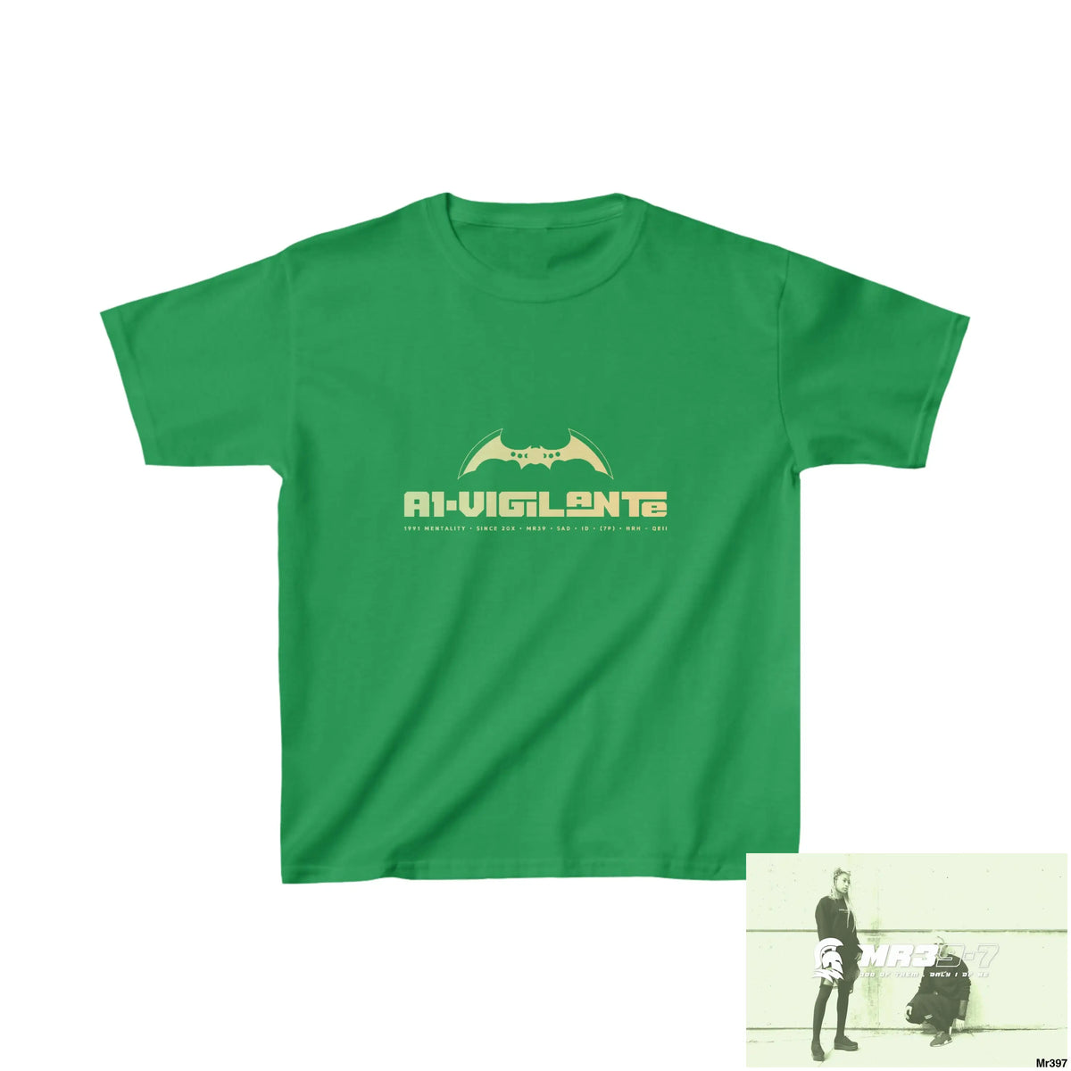 A1-Vigilante Kids Heavy Cotton™ Tee XS / Irish Green Kids clothes