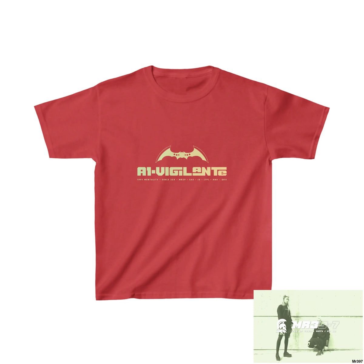 A1-Vigilante Kids Heavy Cotton™ Tee XS / Red Kids clothes