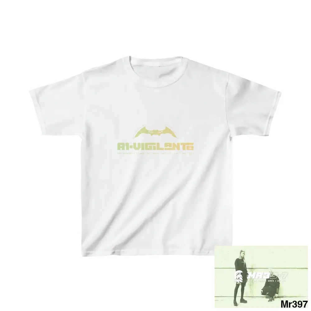 A1-Vigilante Kids Heavy Cotton™ Tee XS / White Kids clothes