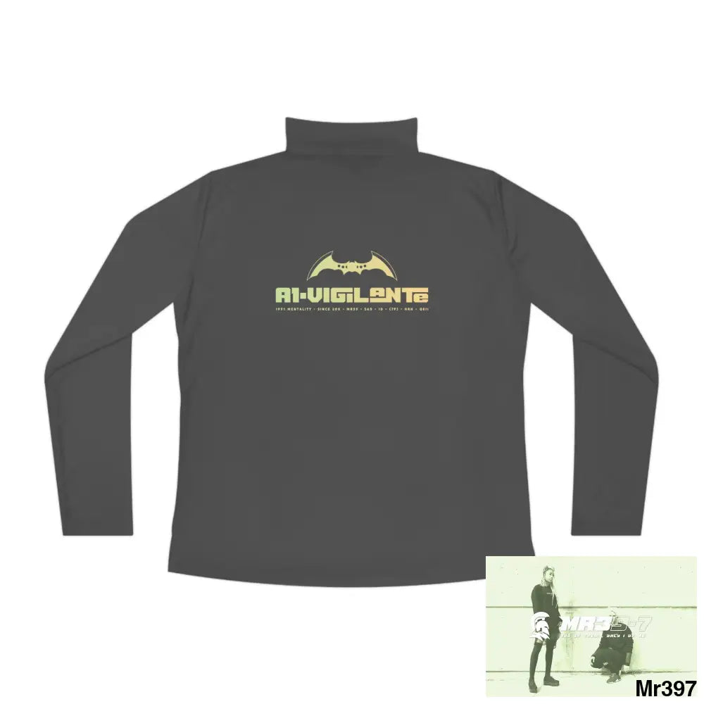A1-Vigilante Ladies Quarter-Zip Pullover Long-sleeve