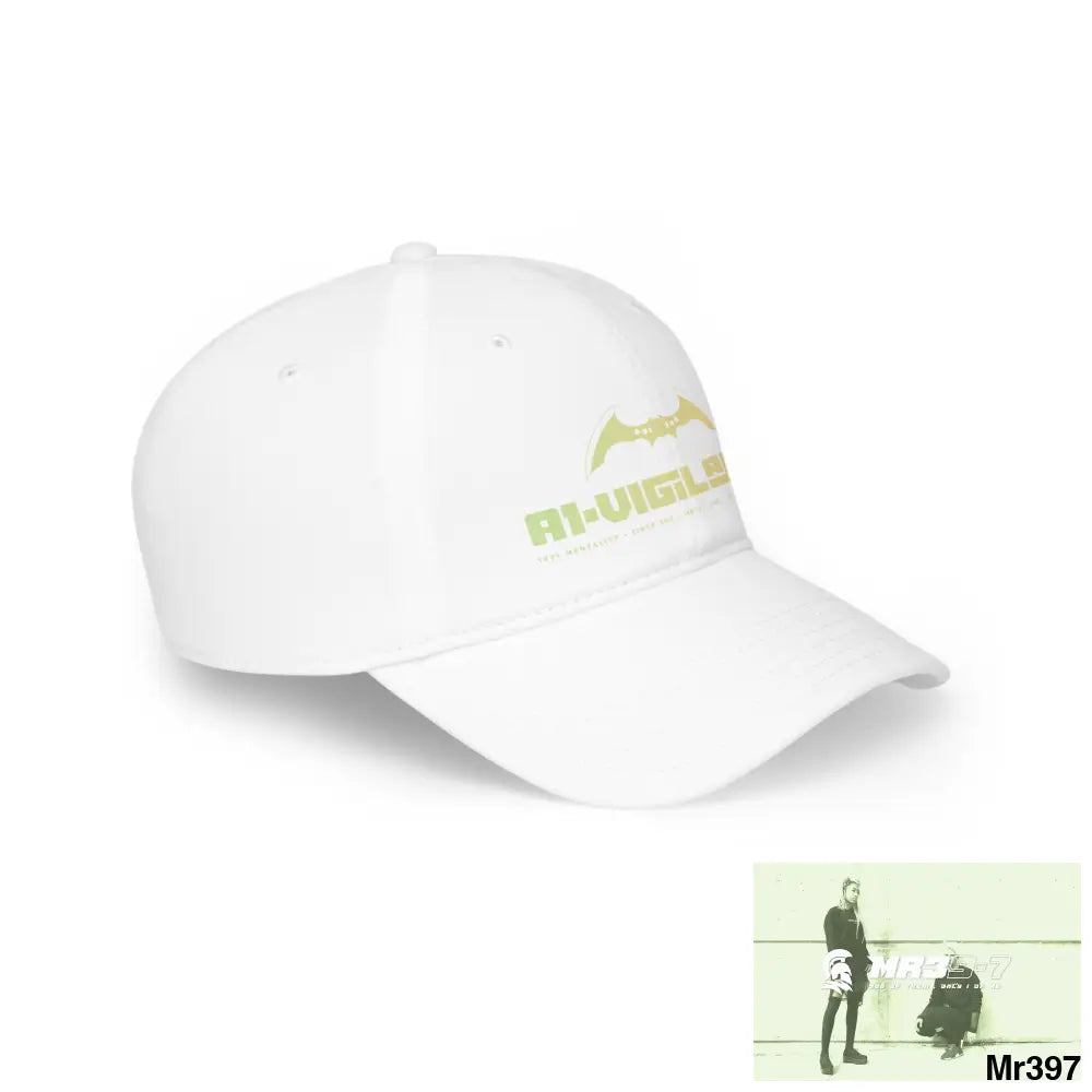 A1-Vigilante Low Profile Baseball Cap White / One size Hats