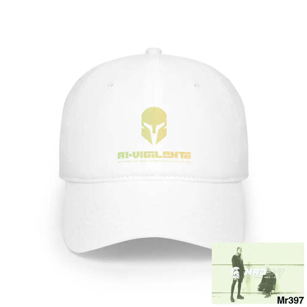 A1-Vigilante Low Profile Baseball Cap White / One size Hats