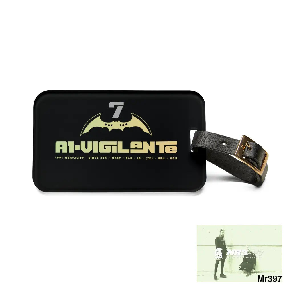 A1 Vigilante Luggage Tag 2.4’’ × 4’’ Accessories