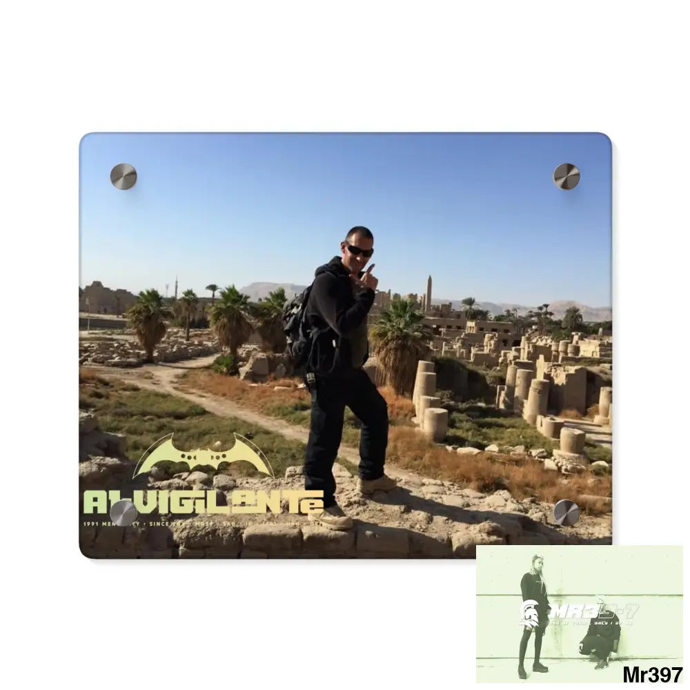 A1-Vigilante Luxor Temples heading to Kenya • Acrylic Wall Art Panels 10″ x 8″ (Horizontal) / 0.25’’ Home Decor