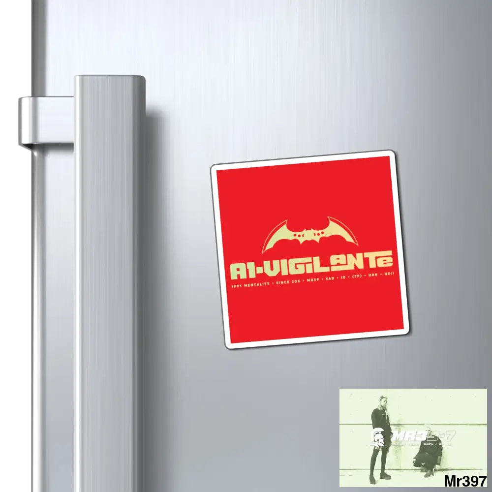 A1-Vigilante Magnet 3’’ × 3’’ Paper products