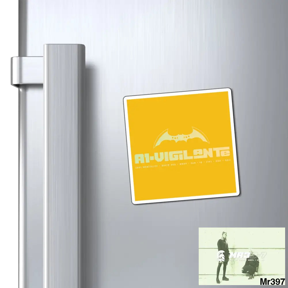 A1-Vigilante Magnet 3’’ × 3’’ Paper products