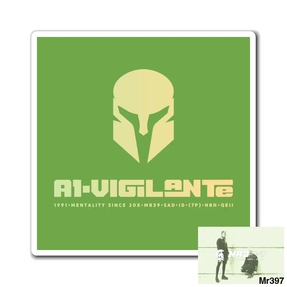 A1-Vigilante Magnet 3’’ × 3’’ Paper products