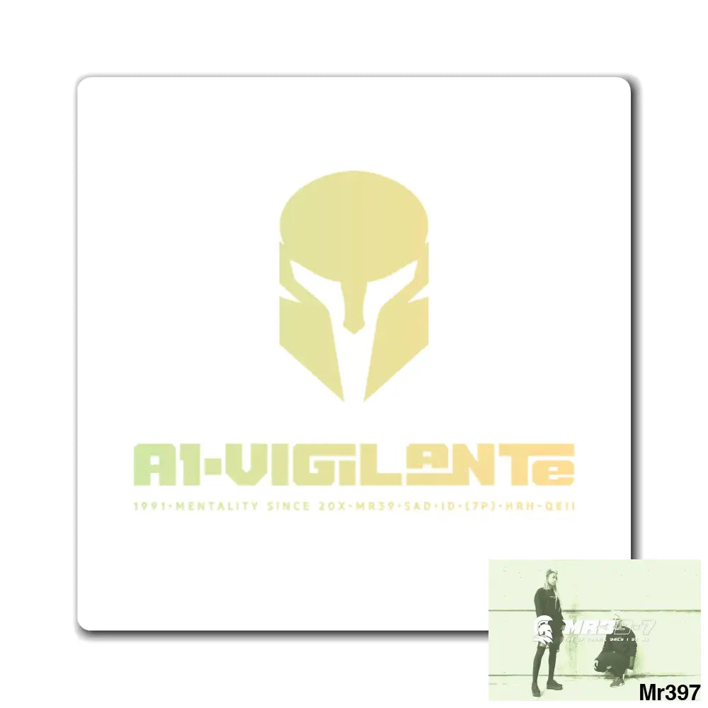 A1-Vigilante Magnet 3’’ × 3’’ Paper products