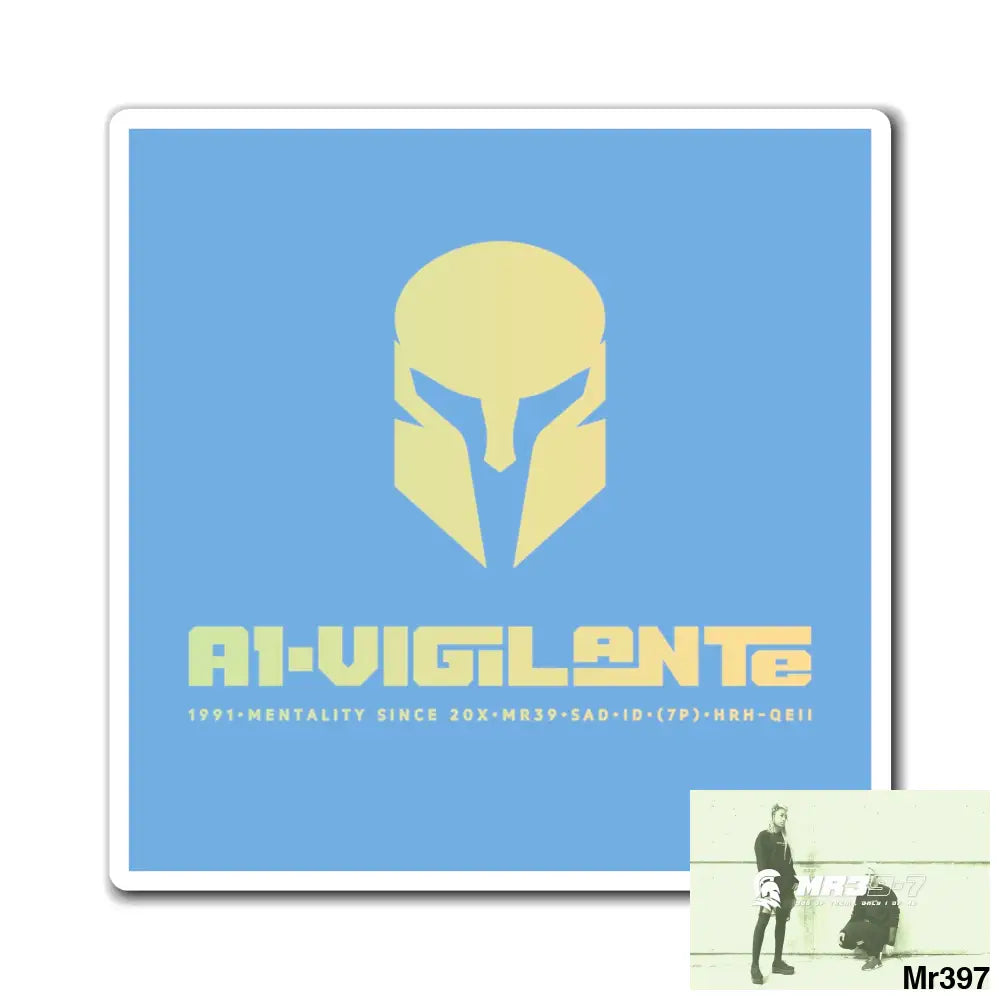 A1-Vigilante Magnet 3’’ × 3’’ Paper products