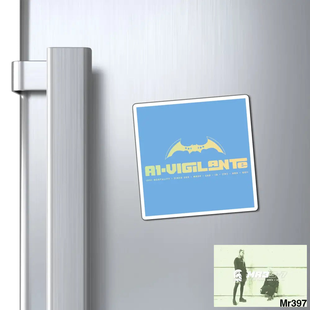 A1-Vigilante Magnet 3’’ × 3’’ Paper products