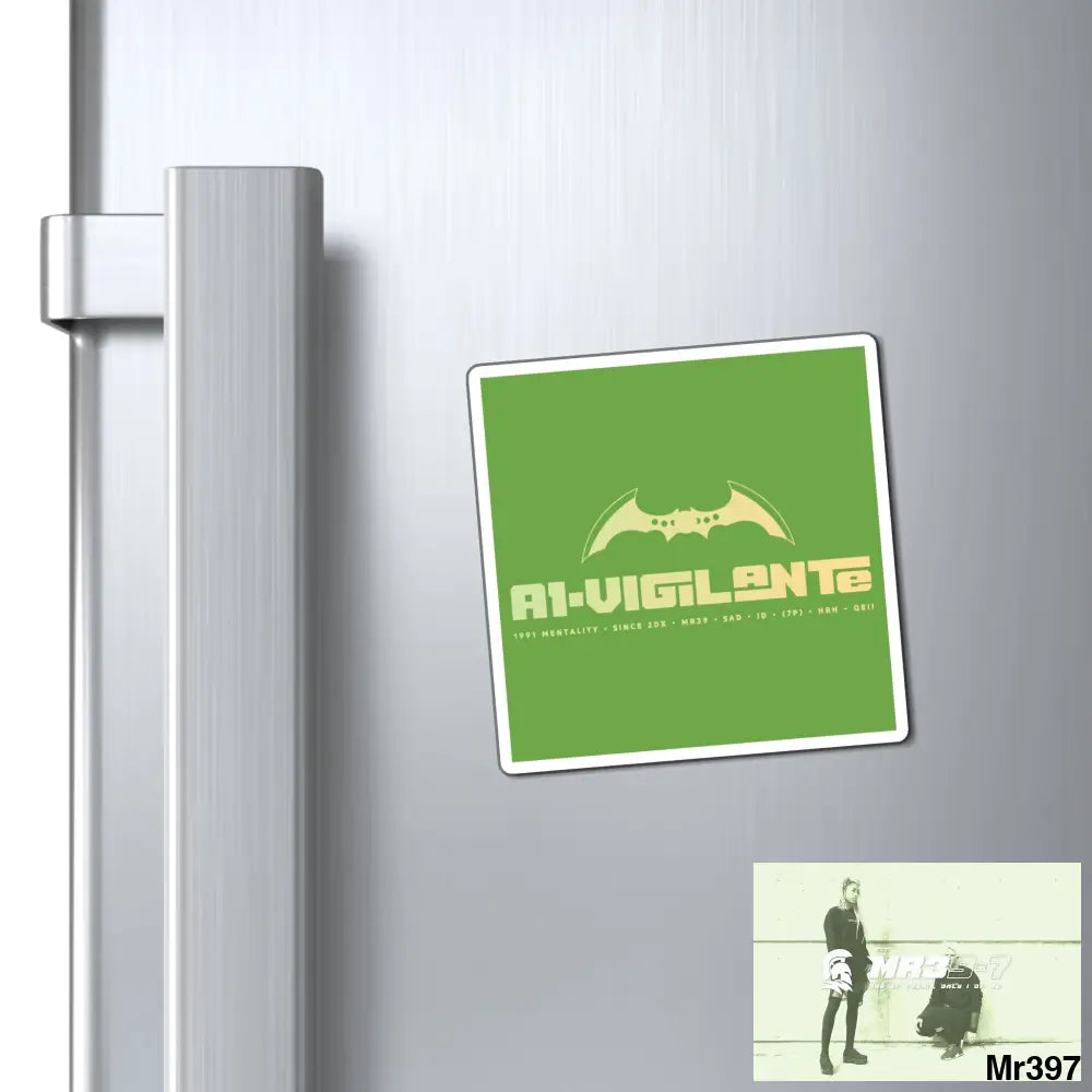 A1-Vigilante Magnet 3’’ × 3’’ Paper products