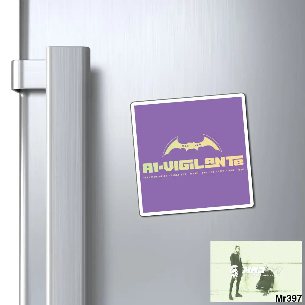 A1-Vigilante Magnet 3’’ × 3’’ Paper products