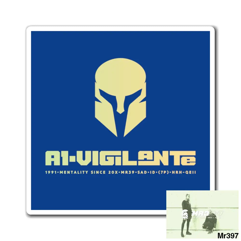 A1-Vigilante magnet 3’’ × 3’’ Paper products