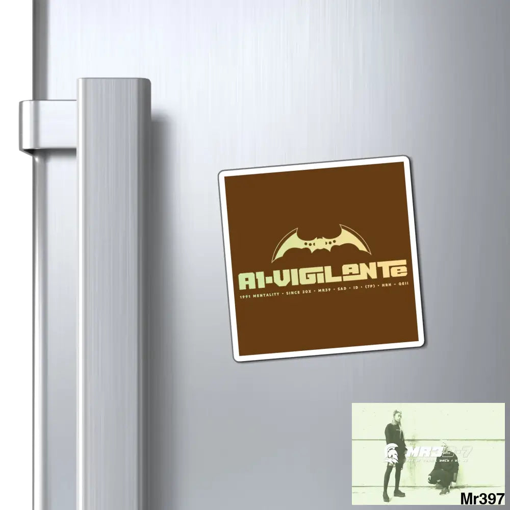 A1-Vigilante Magnet 3’’ × 3’’ Paper products