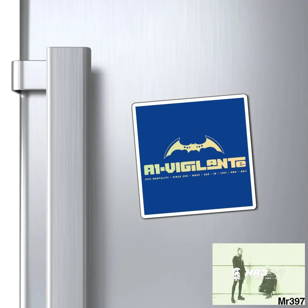 A1-Vigilante Magnet 3’’ × 3’’ Paper products