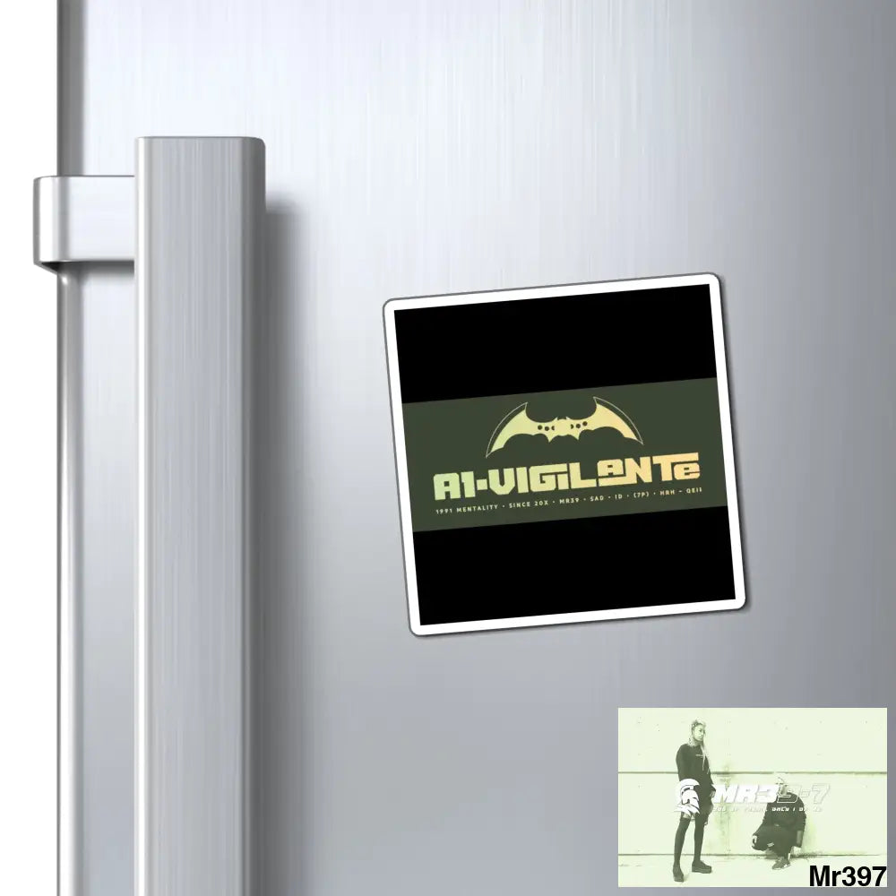 A1-Vigilante Magnet 3’’ × 3’’ Paper products