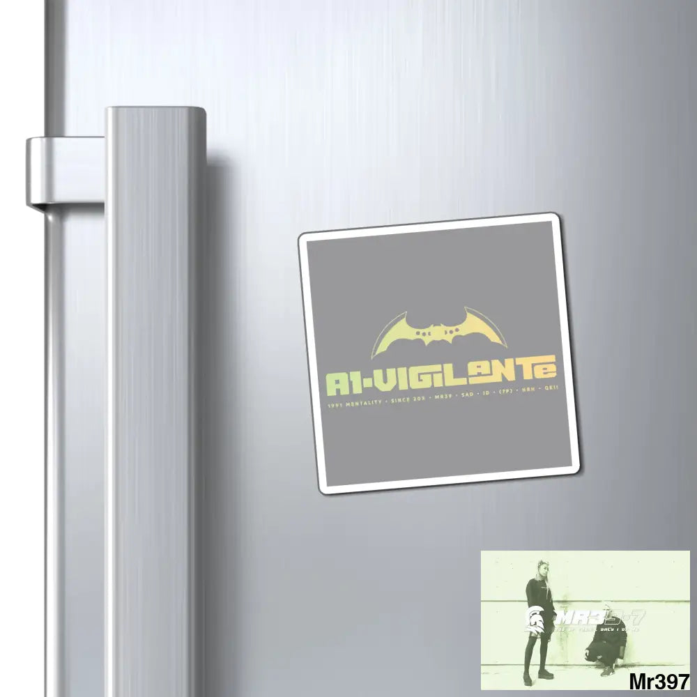 A1-Vigilante Magnet 3’’ × 3’’ Paper products