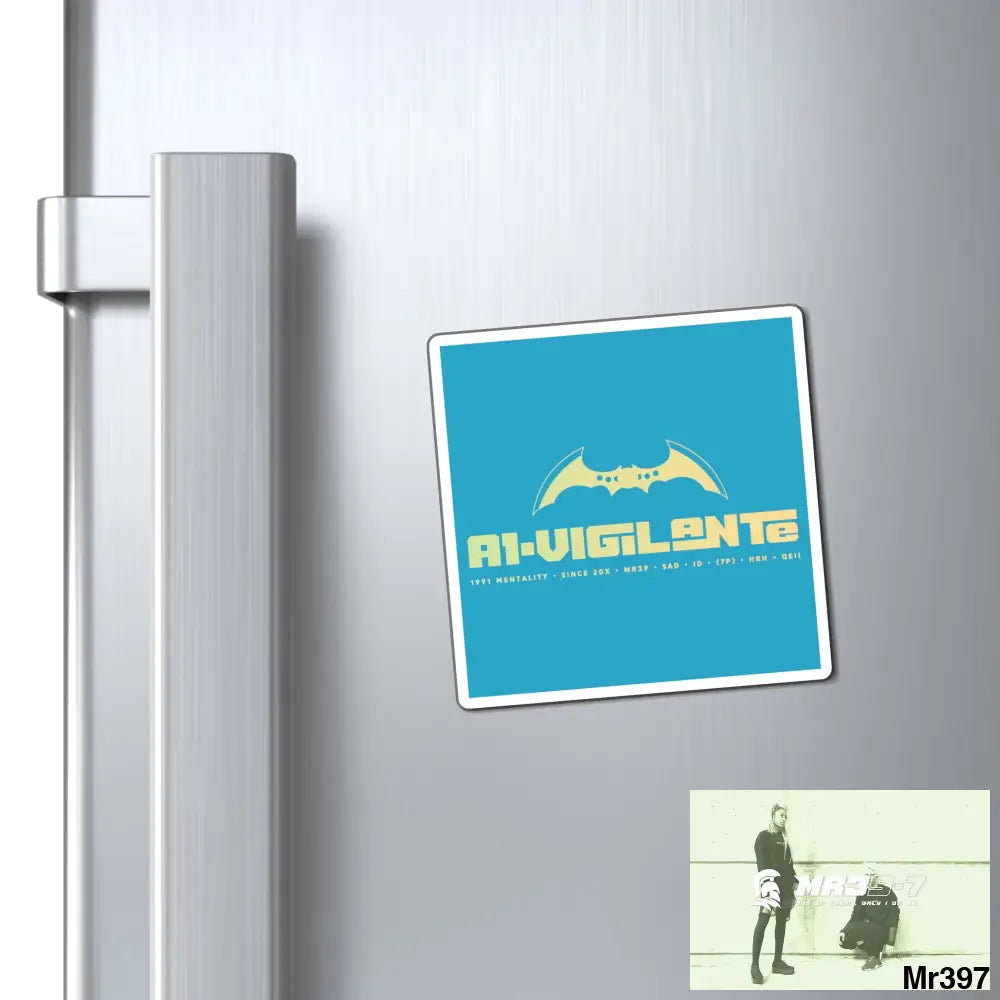 A1-Vigilante Magnet 3’’ × 3’’ Paper products